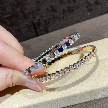 [Renovia Jewelry]BEE LOVE GOLD BRACELET FULL DIAMOND