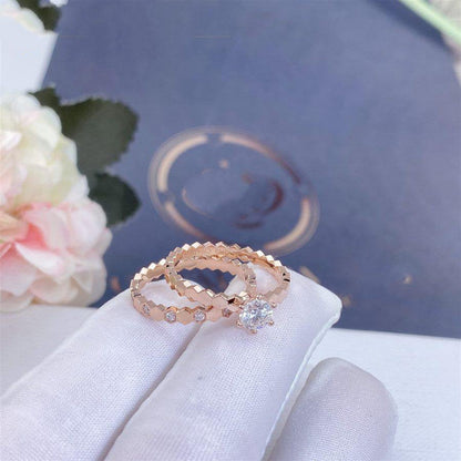 [Renovia Jewelry]BEE LOVE RING PINK GOLD 1 DIAMOND