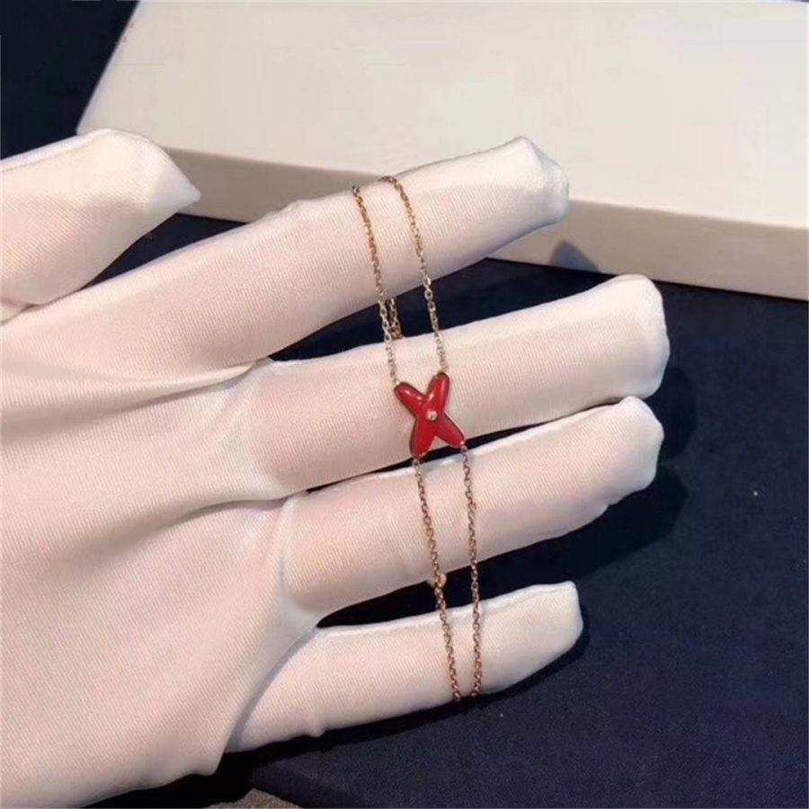 [Renovia Jewelry]JEUX BRACELET CARNELIAN PINK GOLD 1 DIAMOND