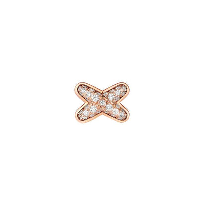 [Renovia Jewelry]JEUX DE PINK GOLD DIAMOND EARRINGS