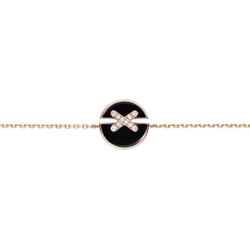 [Renovia Jewelry]JEUX DE BRACELET ONYX PINK GOLD DIAMOND