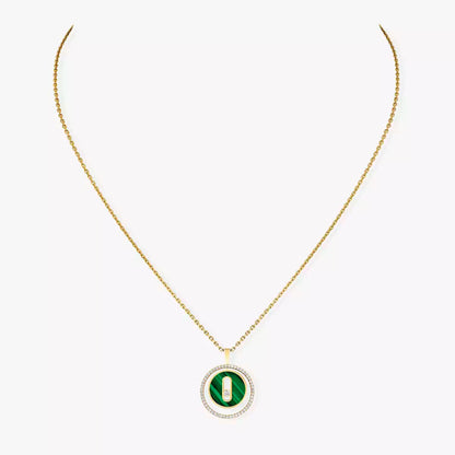 [Renovia Jewelry]Lucky Move Diamond Necklace in Rose Gold and White Mother-of-Pearl