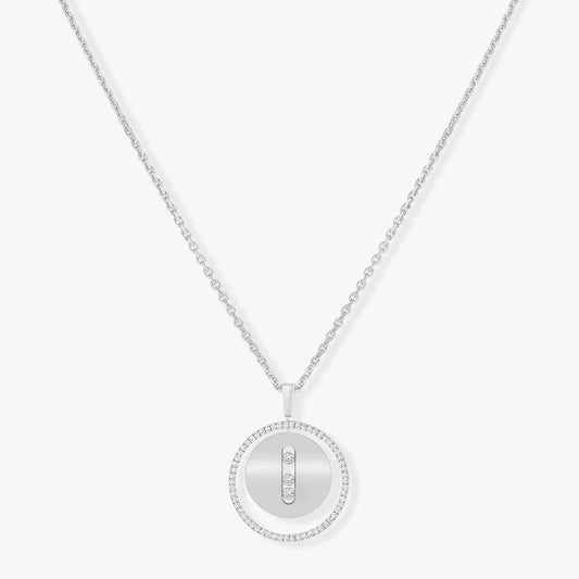 [Renovia Jewelry]LUCKY MOVE MM SILVER DIAMOND NECKLACE