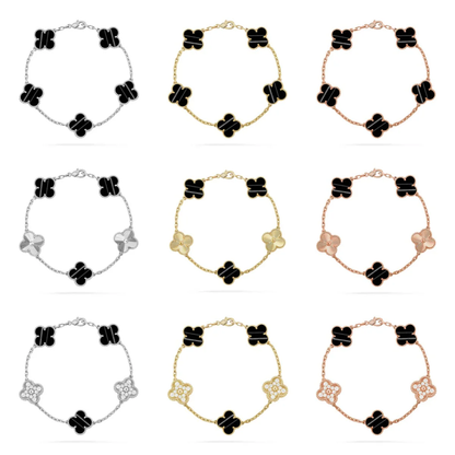 [Renovia Jewelry] CLOVER 5 MOTIF PULSAR STONE BRACELET COLLECTION