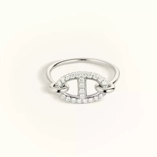 [Renovia Jewelry]RONDE SMALL SILVER DIAMOND RING