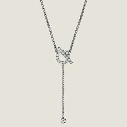 [Renovia Jewelry]FINESSE SILVER DIAMOND NECKLACE