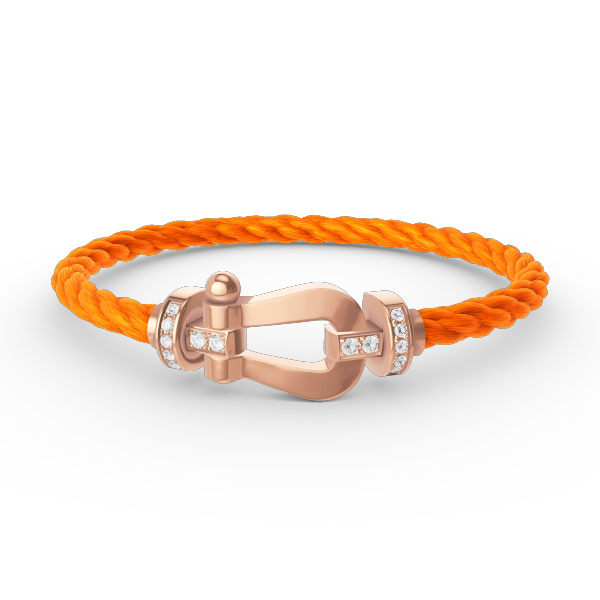 [Renovia Jewelry]FORCE LARGE HORSESHOE HALF DIAMOND BRACELET ROSE GOLD