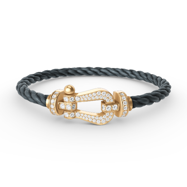 [Renovia Jewelry]FORCE LARGE HORSESHOE FULL DIAMOND BRACELET GOLD