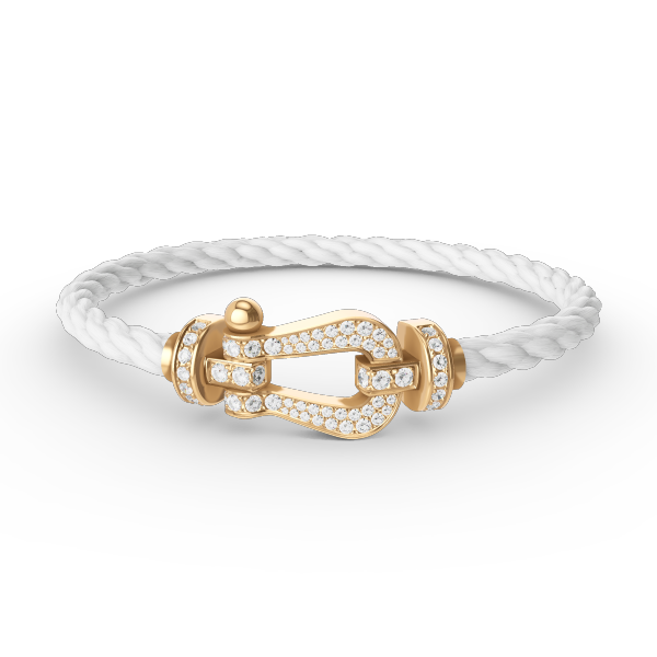 [Renovia Jewelry]FORCE LARGE HORSESHOE FULL DIAMOND BRACELET GOLD