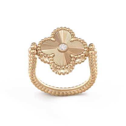 [Renovia Jewelry]CLOVER RIVERSIBLE ROSE GOLD RING