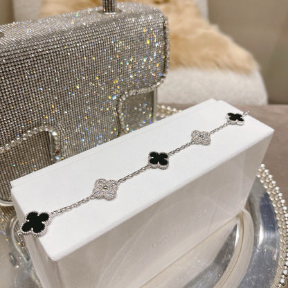[Renovia Jewelry] CLOVER 5 MOTIF ONYXS BRACELET COLLECTION