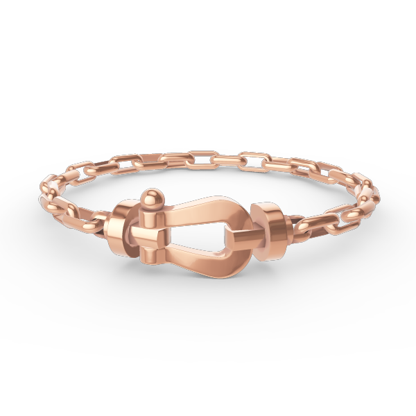 [Renovia Jewelry]FORCE LARGE HORSESHOE CLASP  METAL BRACELET