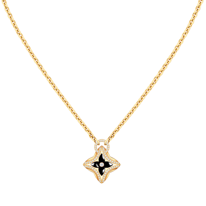 [Renovia Jewelry]STAR PEDANT PINK GOLD DIAMOND NECKLACE