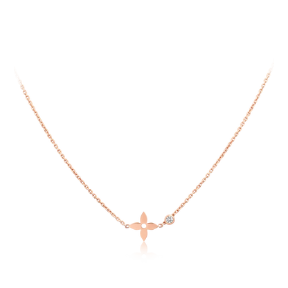 [Renovia Jewelry]BLOSSOM PENDANT PINK GOLD AND DIAMOND