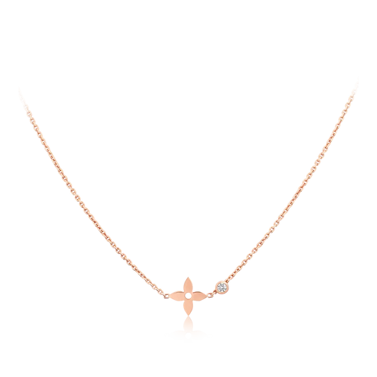 [Renovia Jewelry]BLOSSOM PENDANT PINK GOLD AND DIAMOND