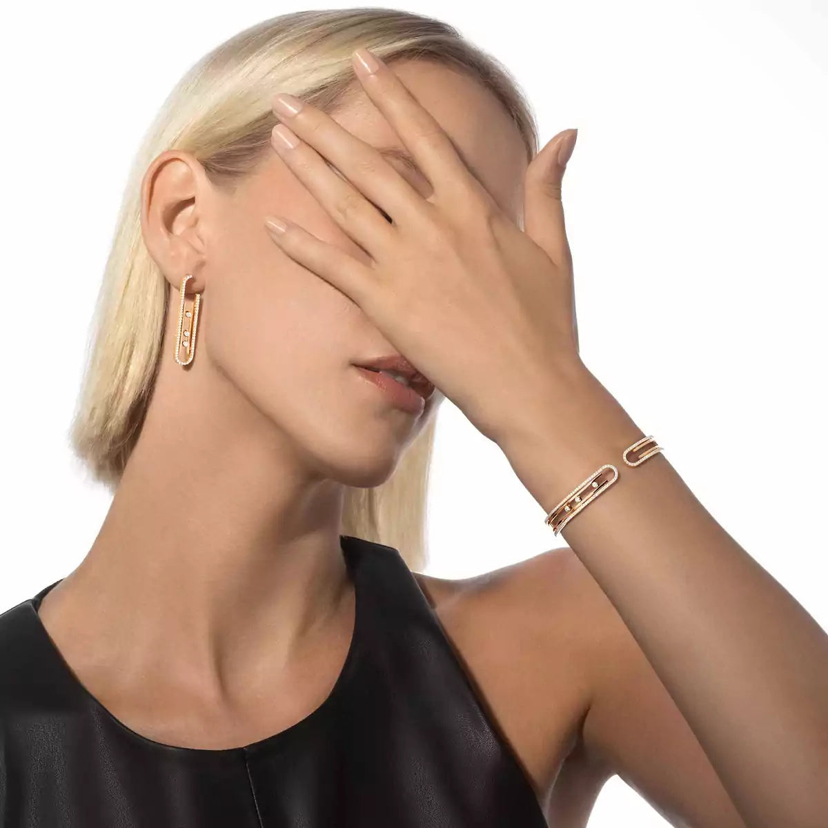 [Renovia Jewelry]Diamond Pendant Earrings Move 10Th