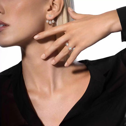 [Renovia Jewelry] My Twin Trio  Diamond Earrings