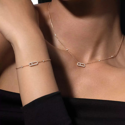 [Renovia Jewelry]Diamond Necklace Move Uno