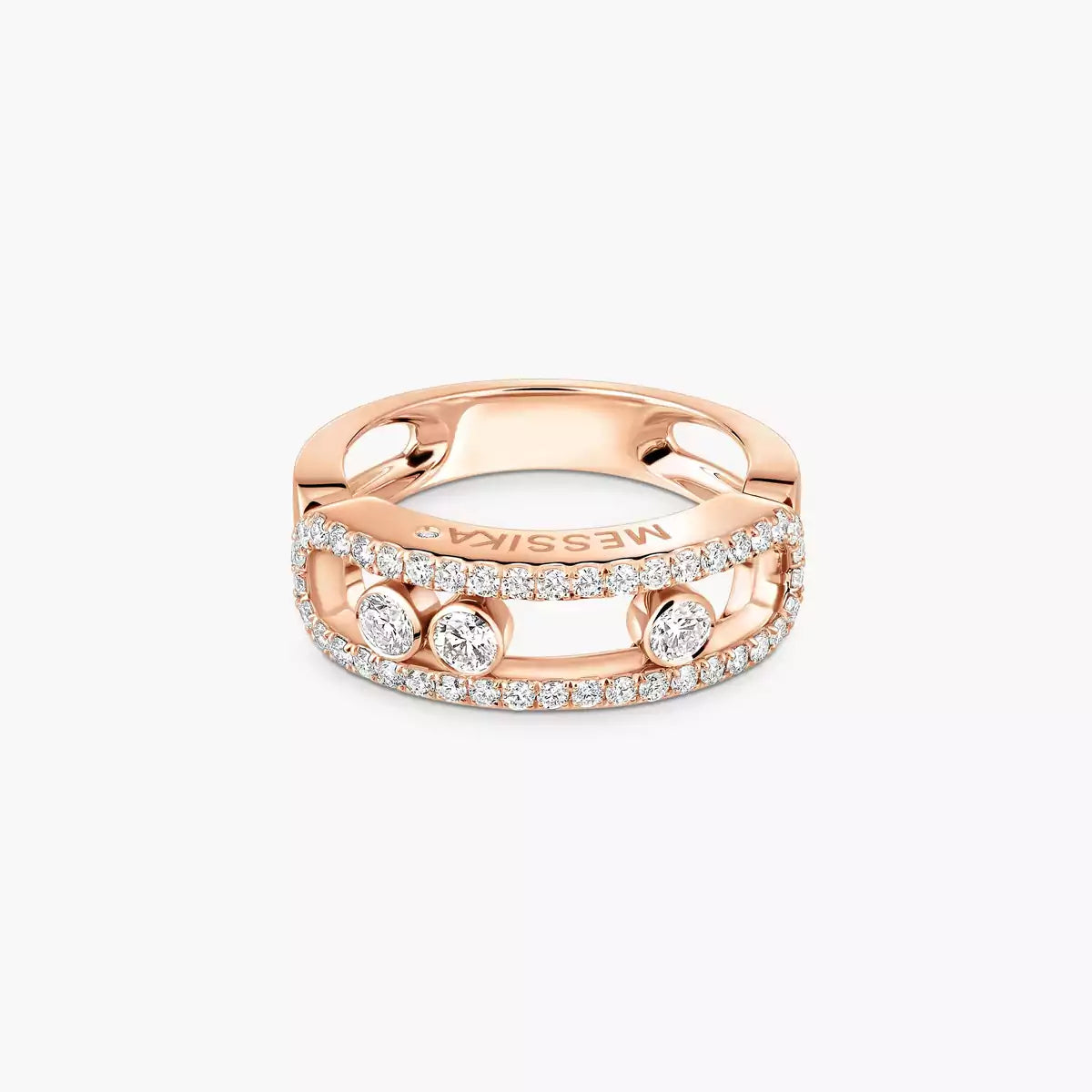 [Renovia Jewelry] Move Gold Diamond Pave_ Ring