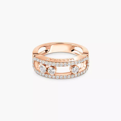 [Renovia Jewelry] Move Gold Diamond Pave_ Ring