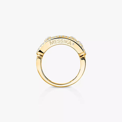 [Renovia Jewelry] Move Gold Diamond Pave_ Ring