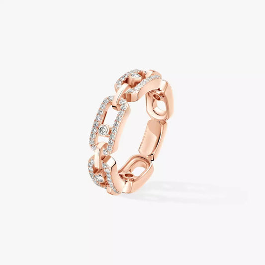 [Renovia Jewelry]Move Link Pave_-Set Diamond Ring