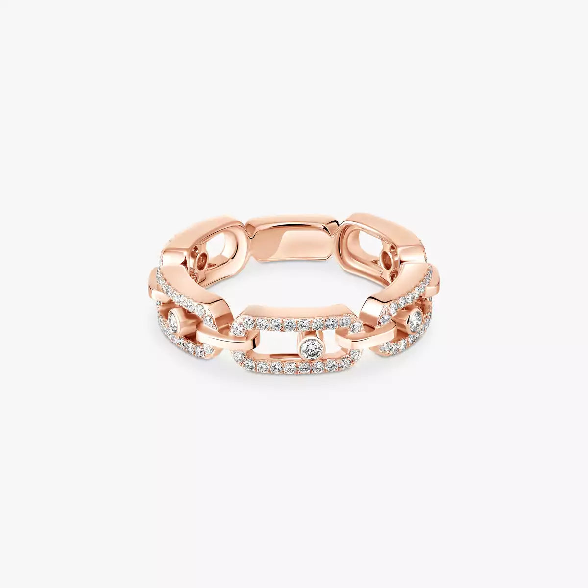 [Renovia Jewelry]Move Link Pave_-Set Diamond Ring