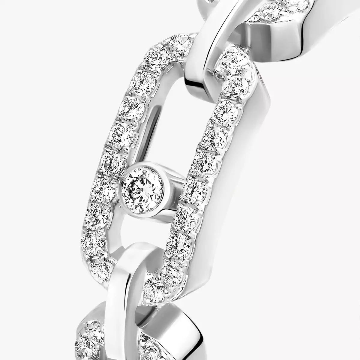 [Renovia Jewelry]Move Link Pave_-Set Diamond Ring