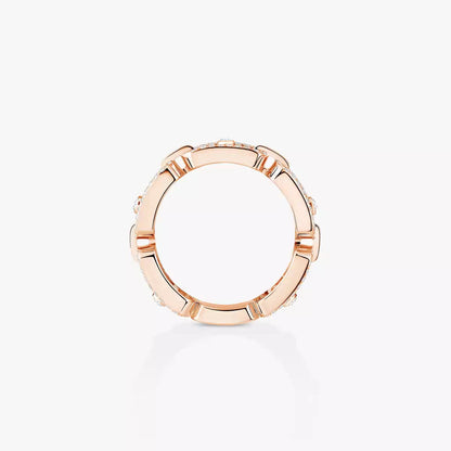 [Renovia Jewelry]Move Link Pave_-Set Diamond Ring
