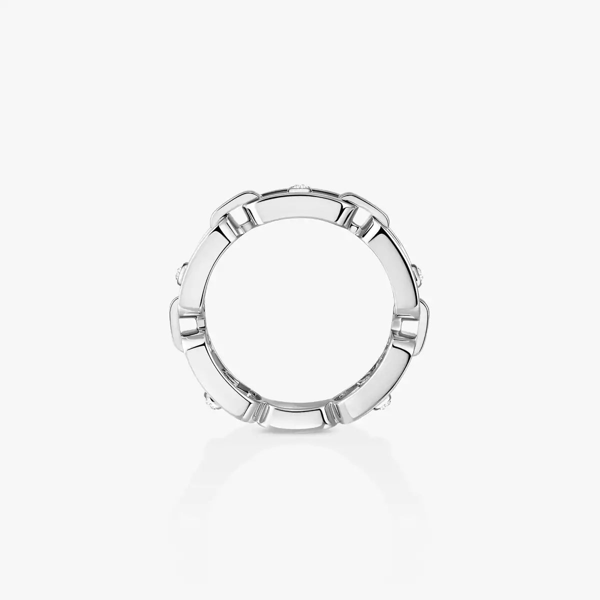 [Renovia Jewelry]Move Link Pave_-Set Diamond Ring