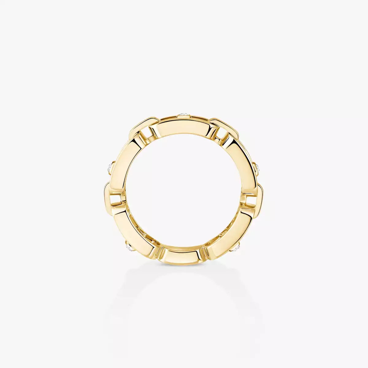 [Renovia Jewelry]Move Link Pave_-Set Diamond Ring