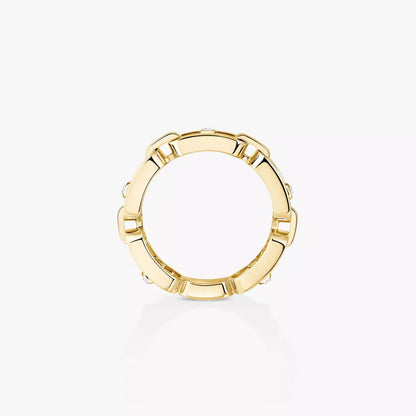 [Renovia Jewelry]Move Link Pave_-Set Diamond Ring
