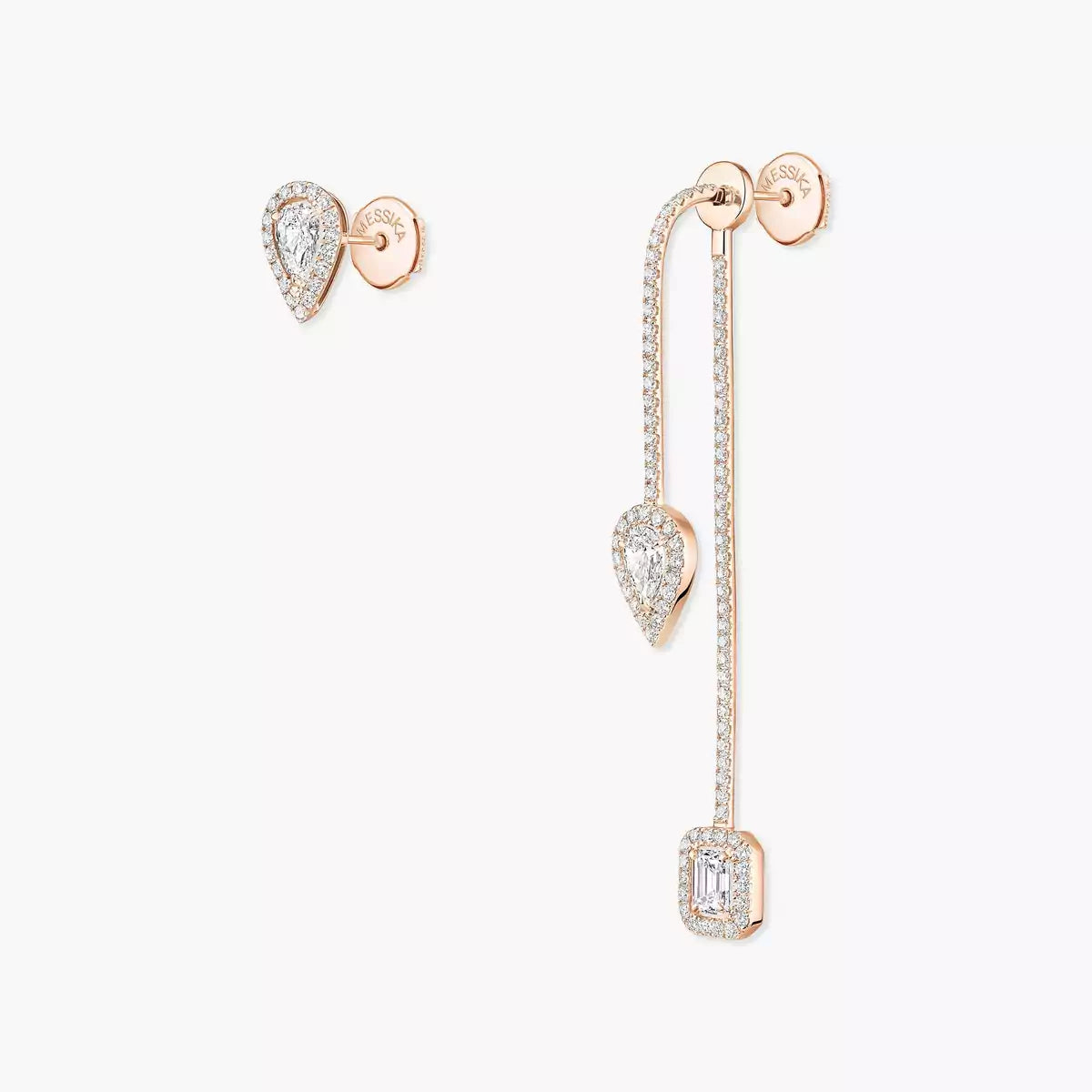 [Renovia Jewelry]Diamond Drop Earrings My Twin