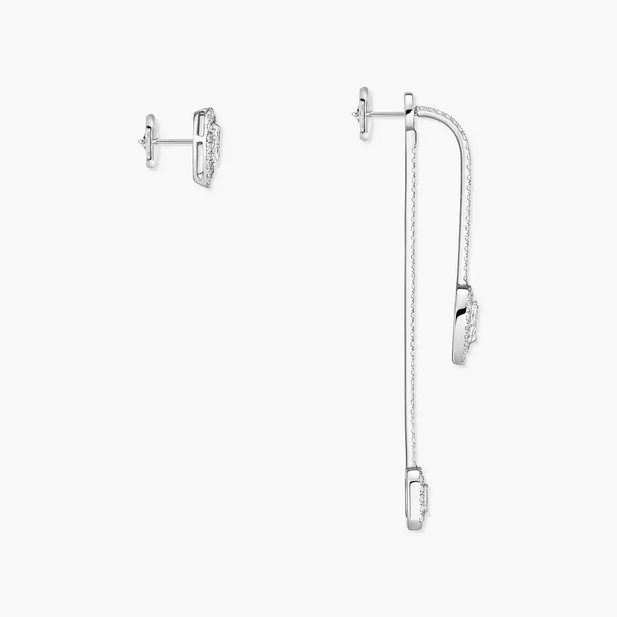 [Renovia Jewelry]Diamond Drop Earrings My Twin