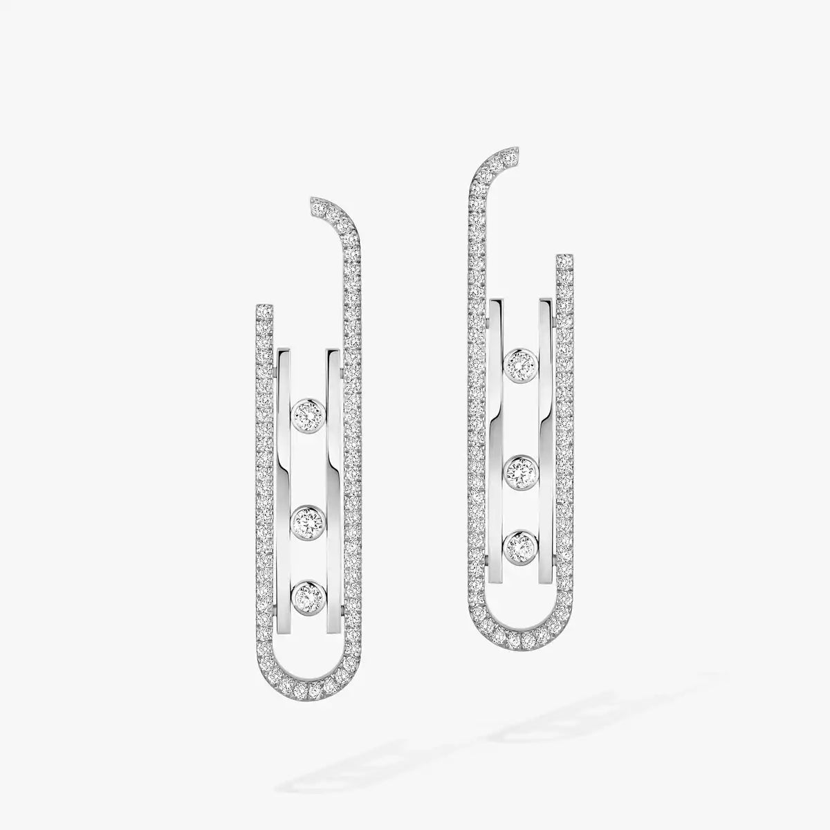 [Renovia Jewelry]Diamond Pendant Earrings Move 10Th