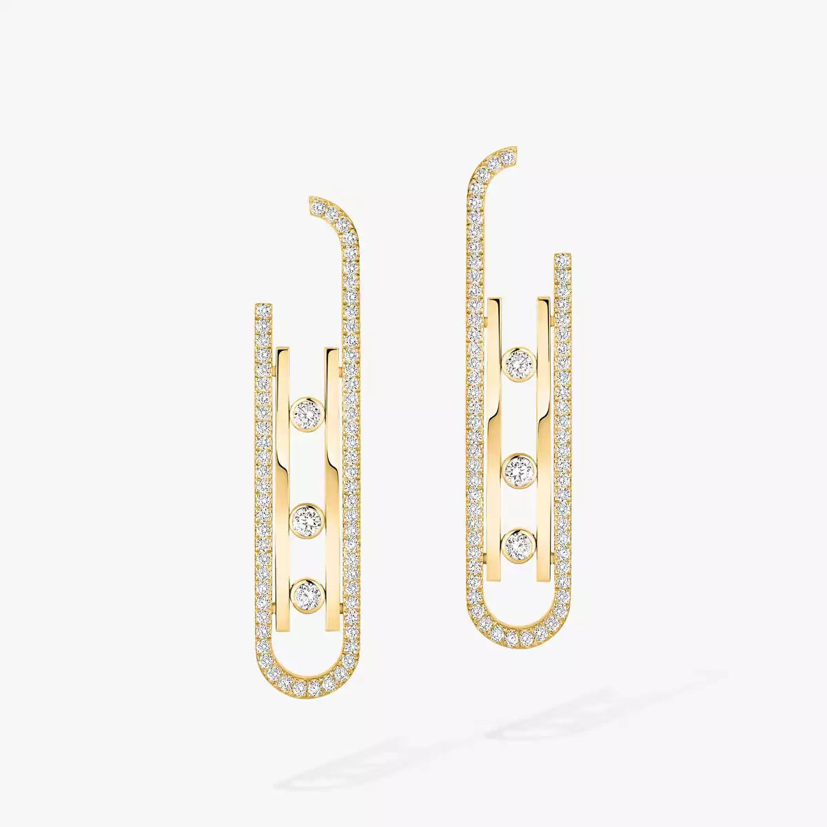 [Renovia Jewelry]Diamond Pendant Earrings Move 10Th