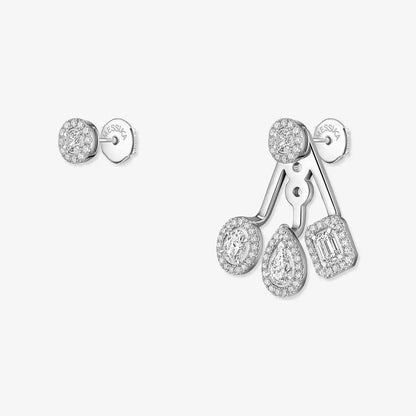 [Renovia Jewelry] My Twin Trio  Diamond Earrings