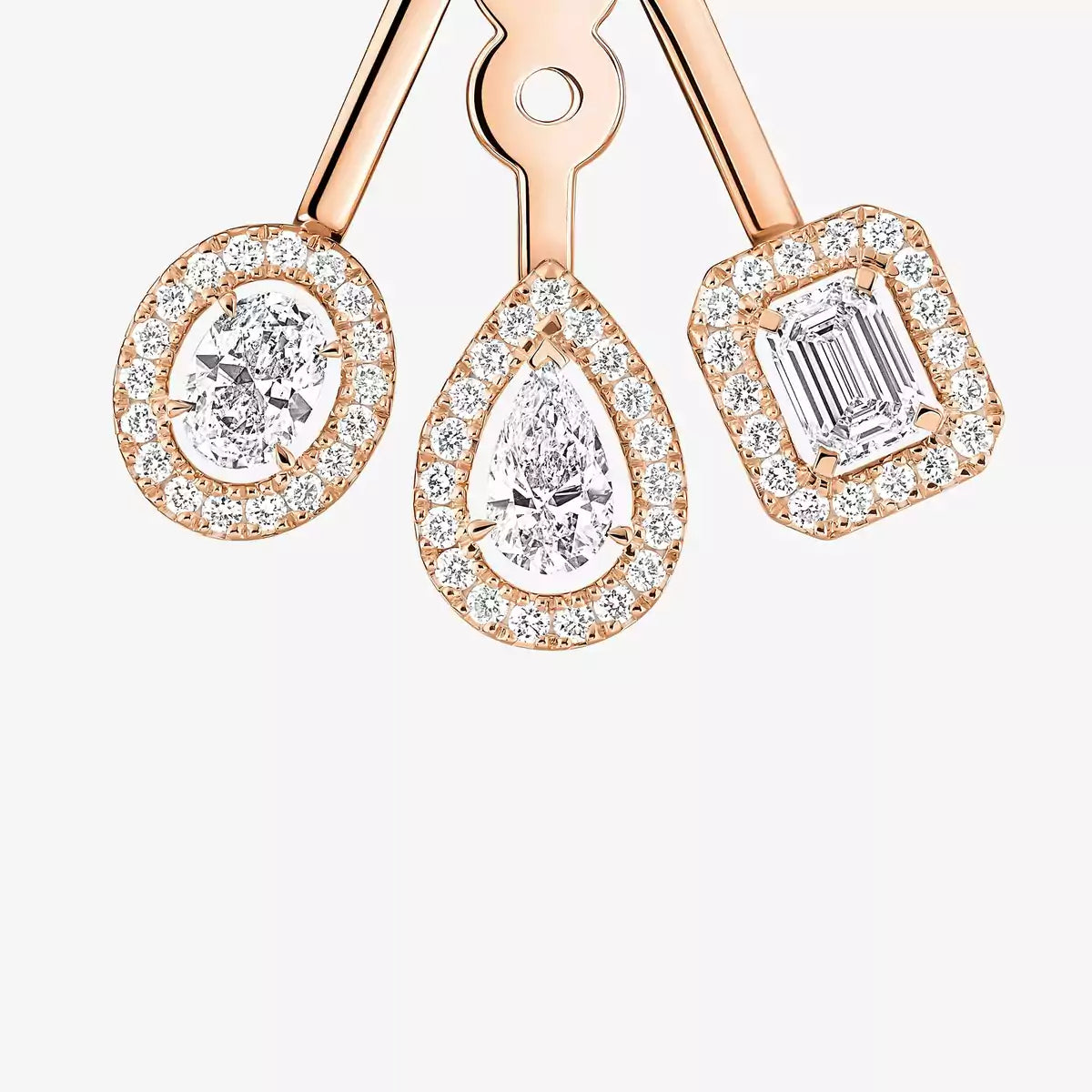 [Renovia Jewelry] My Twin Trio  Diamond Earrings