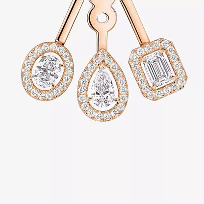 [Renovia Jewelry] My Twin Trio  Diamond Earrings