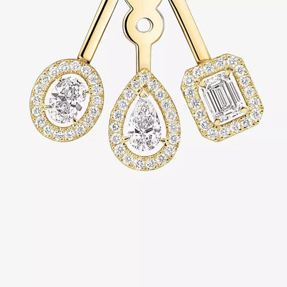 [Renovia Jewelry] My Twin Trio  Diamond Earrings