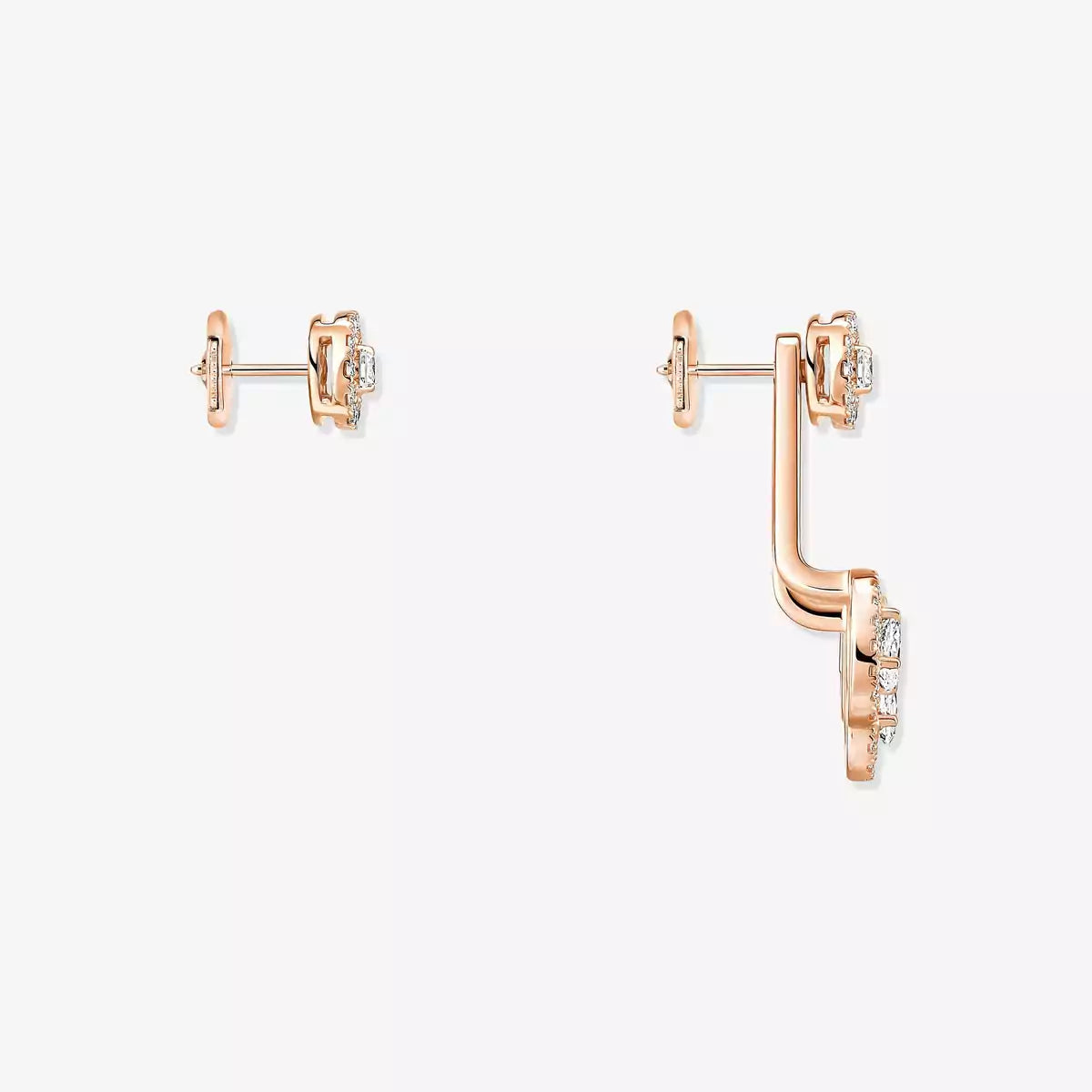 [Renovia Jewelry] My Twin Trio  Diamond Earrings