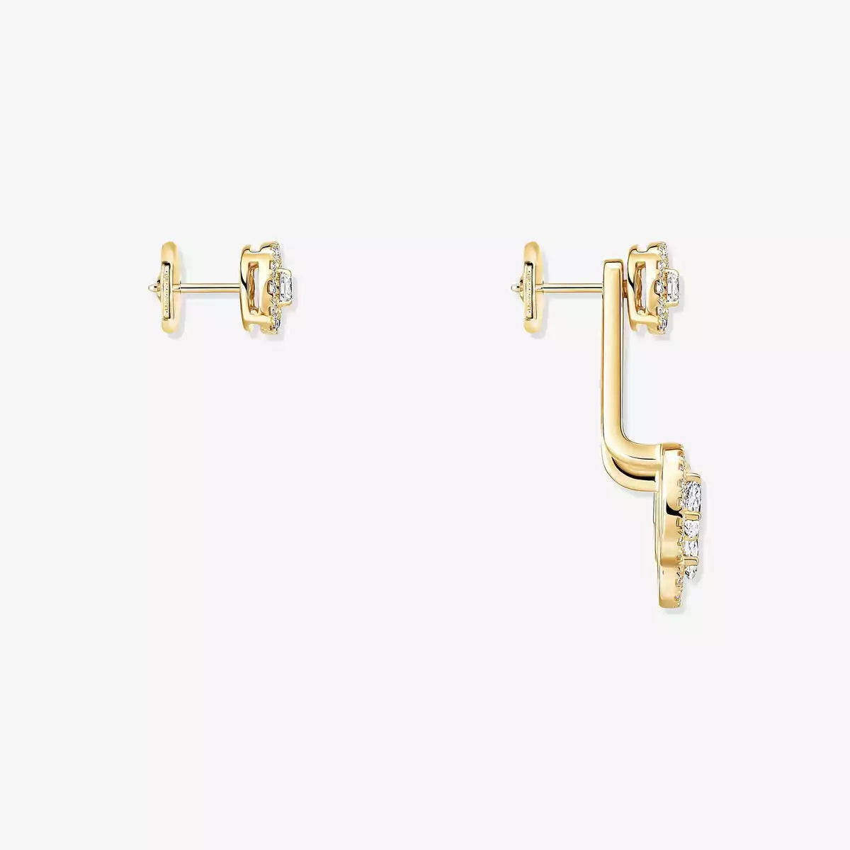 [Renovia Jewelry] My Twin Trio  Diamond Earrings