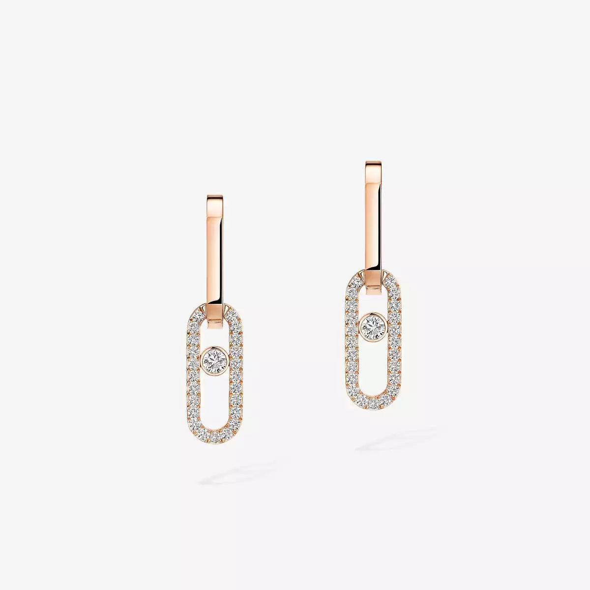 [Renovia Jewelry]Move Link Diamond Earrings