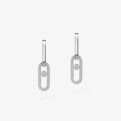 [Renovia Jewelry]Move Link Diamond Earrings
