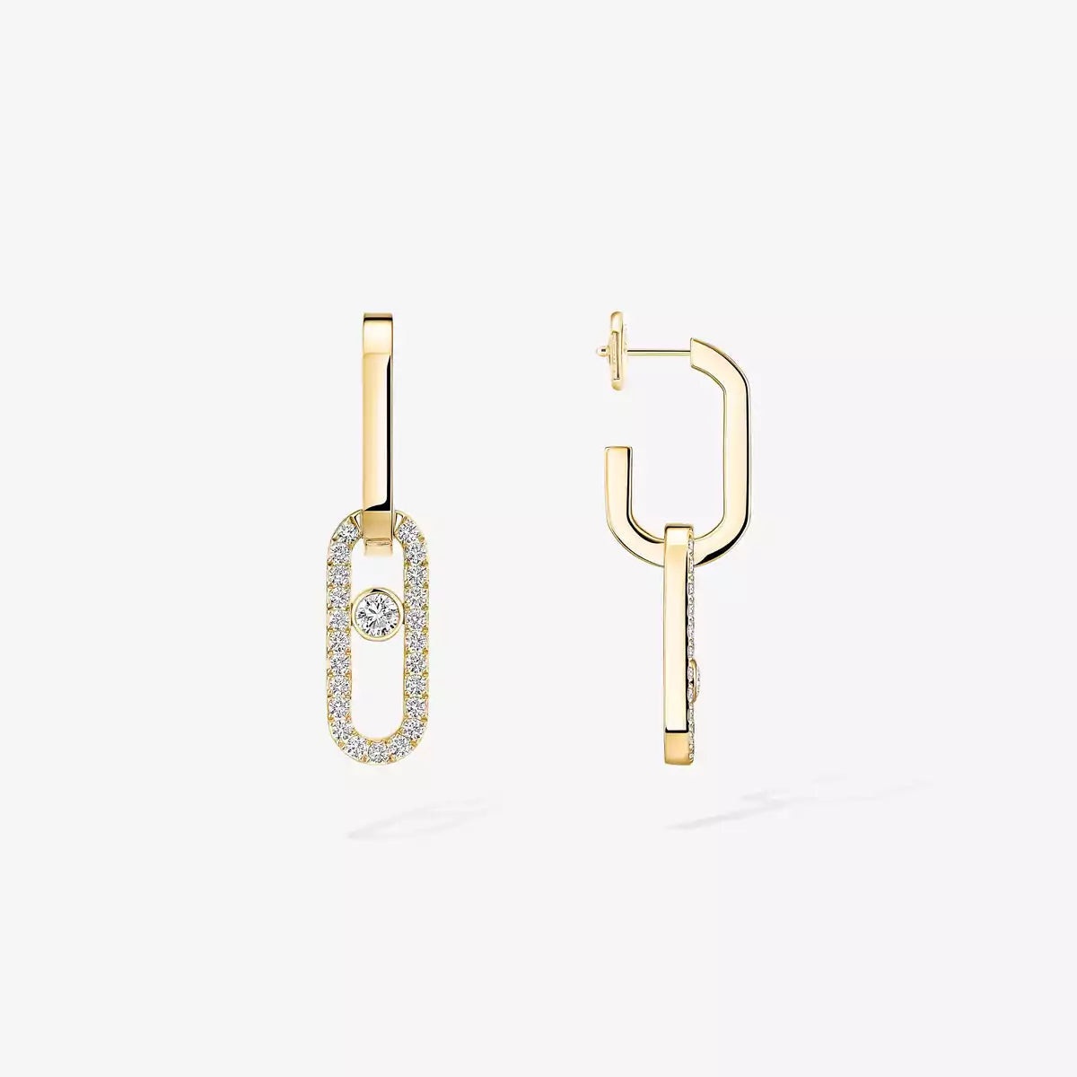 [Renovia Jewelry]Move Link Diamond Earrings