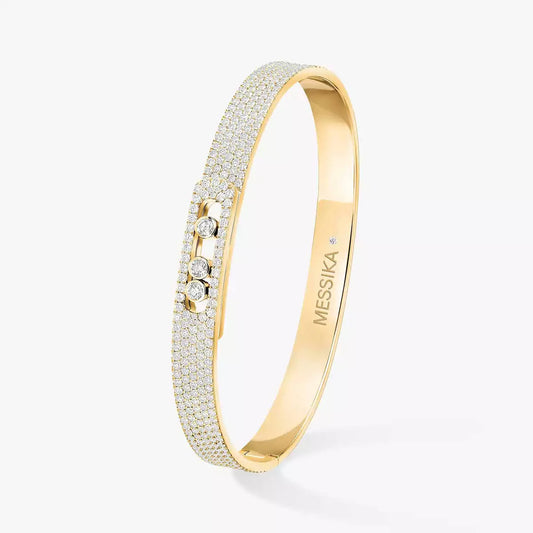 [Renovia Jewelry]Move Noa Full Pavé Diamond Bangle Bracelet