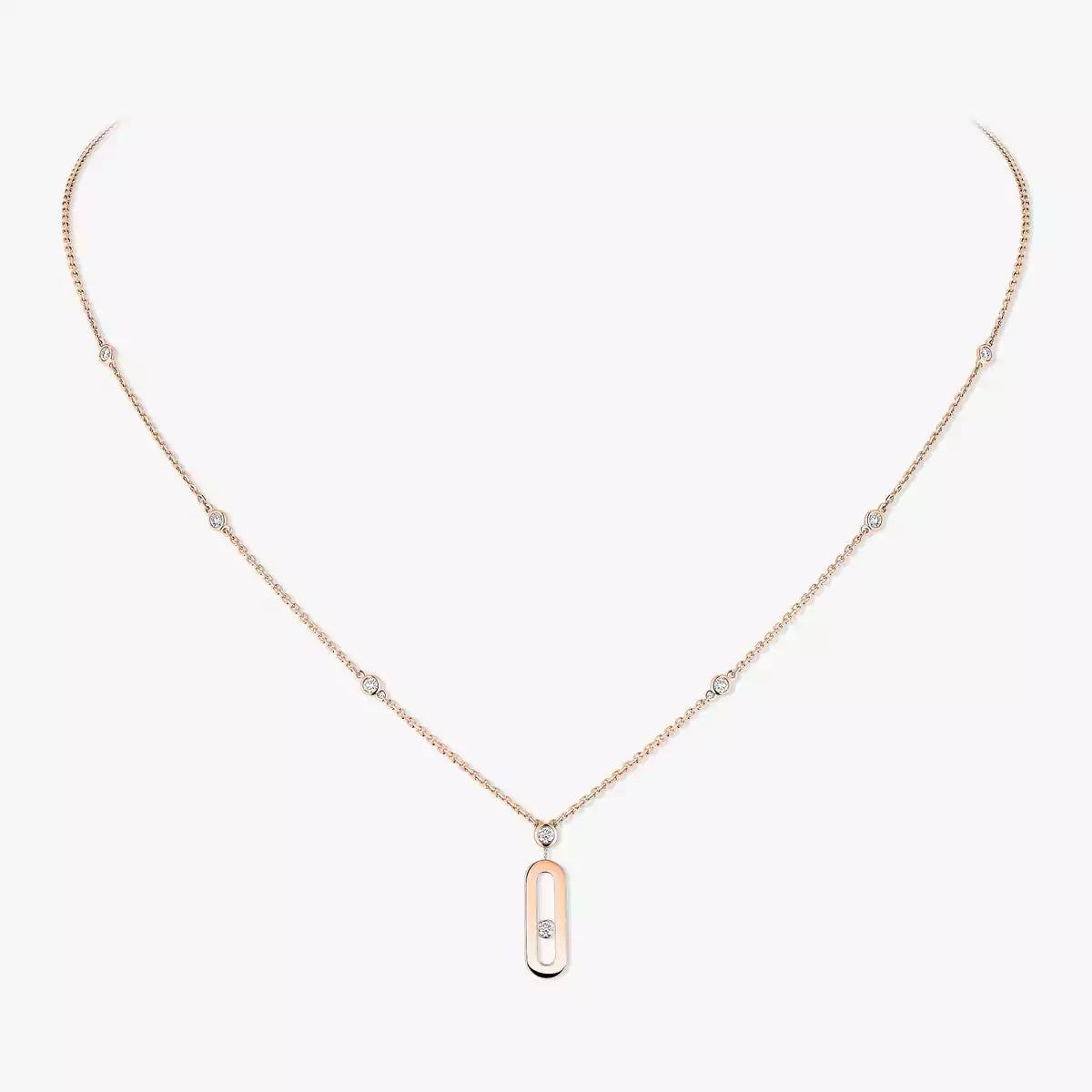[Renovia Jewelry] Move Uno Gold Diamond Long Necklace