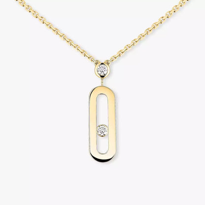 [Renovia Jewelry] Move Uno Gold Diamond Long Necklace