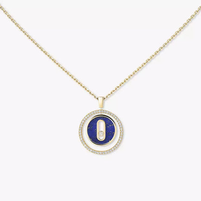 [Renovia Jewelry]Lucky Move Diamond Necklace in Rose Gold and White Mother-of-Pearl