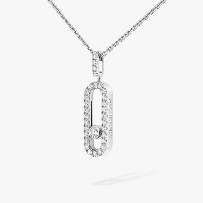 [Renovia Jewelry]Move Uno Diamond Necklace in Rose Gold